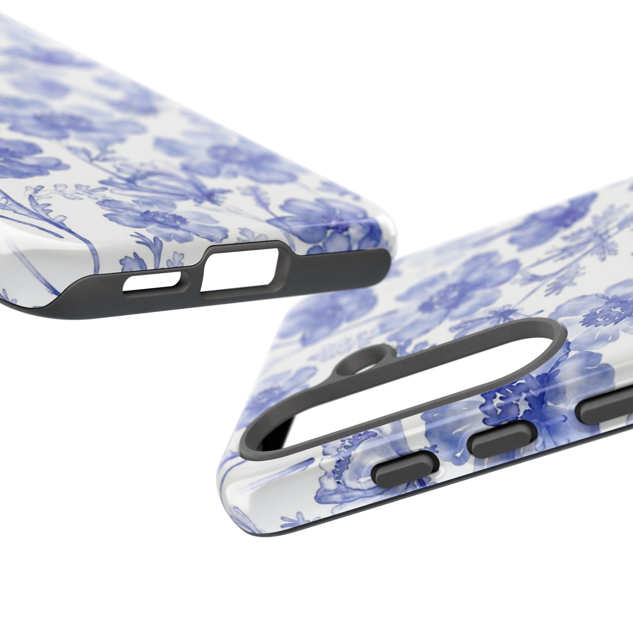 Blue Floral Tough Case