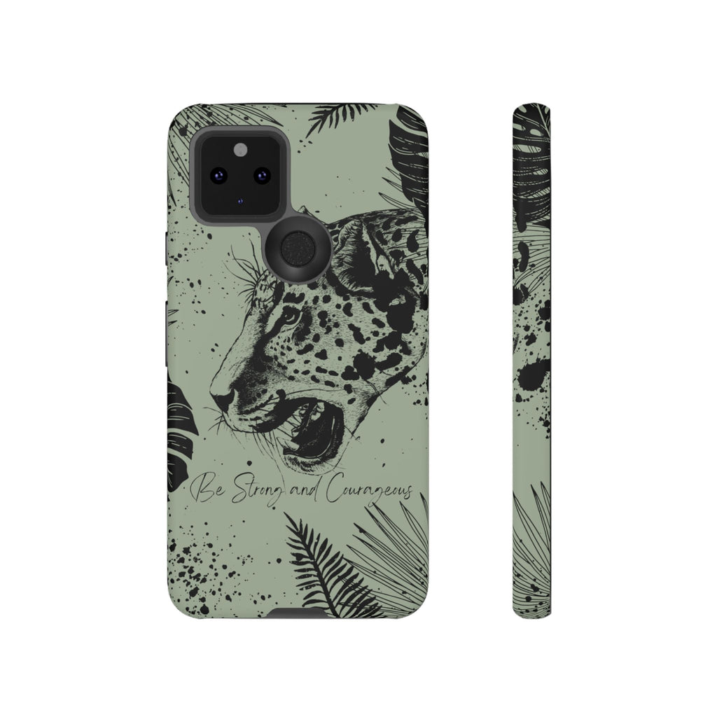Be Strong and Courageous Tough Phone Case (Mint Green)