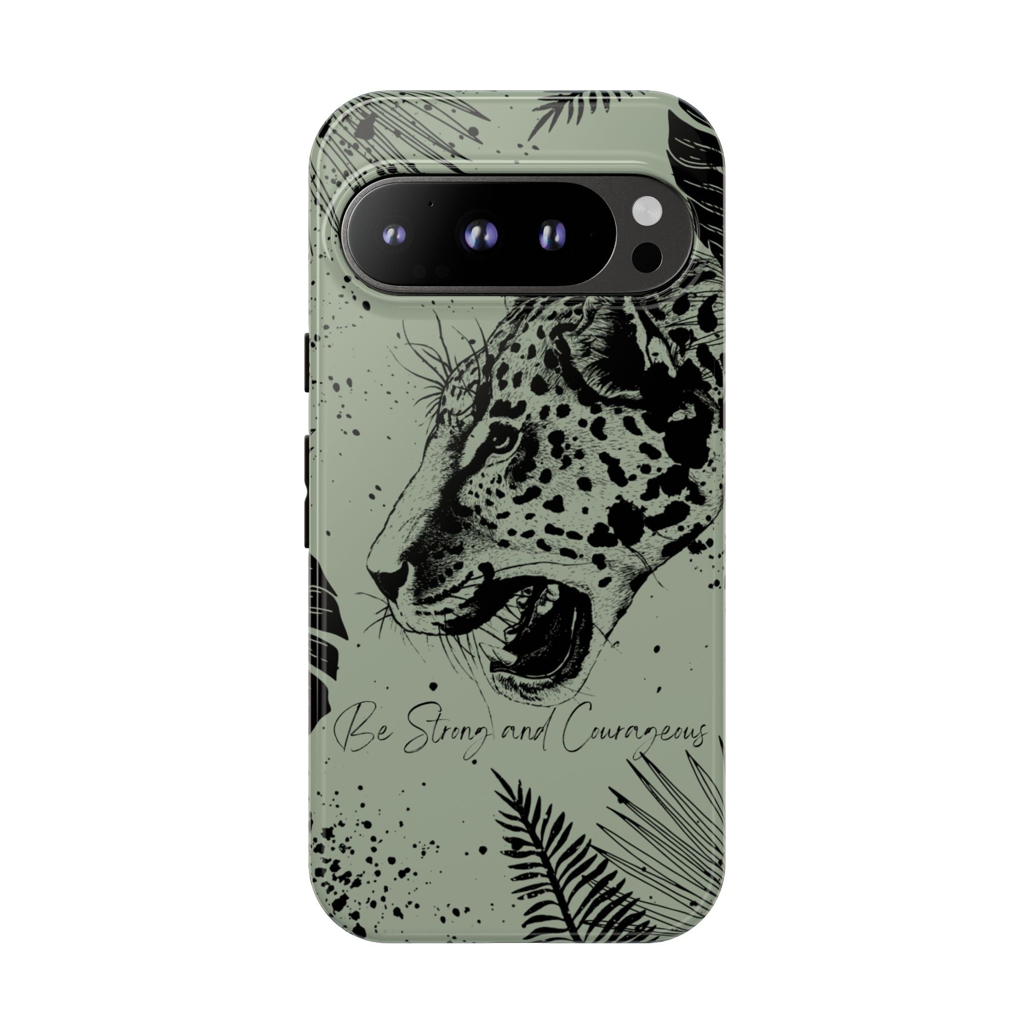 Be Strong and Courageous Tough Phone Case (Mint Green)