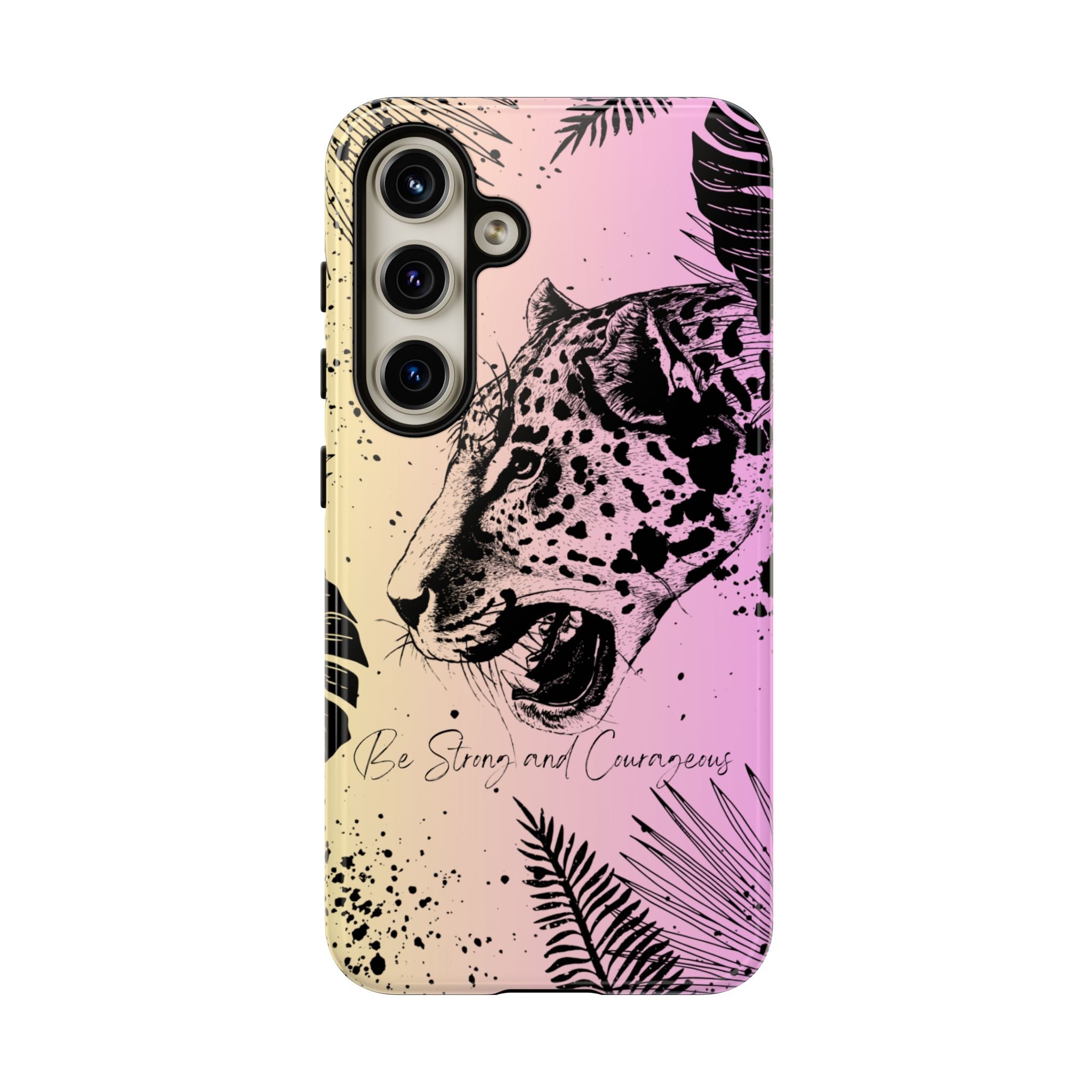 Be Strong and Courageous Tough Phone Case (Purple Hue)