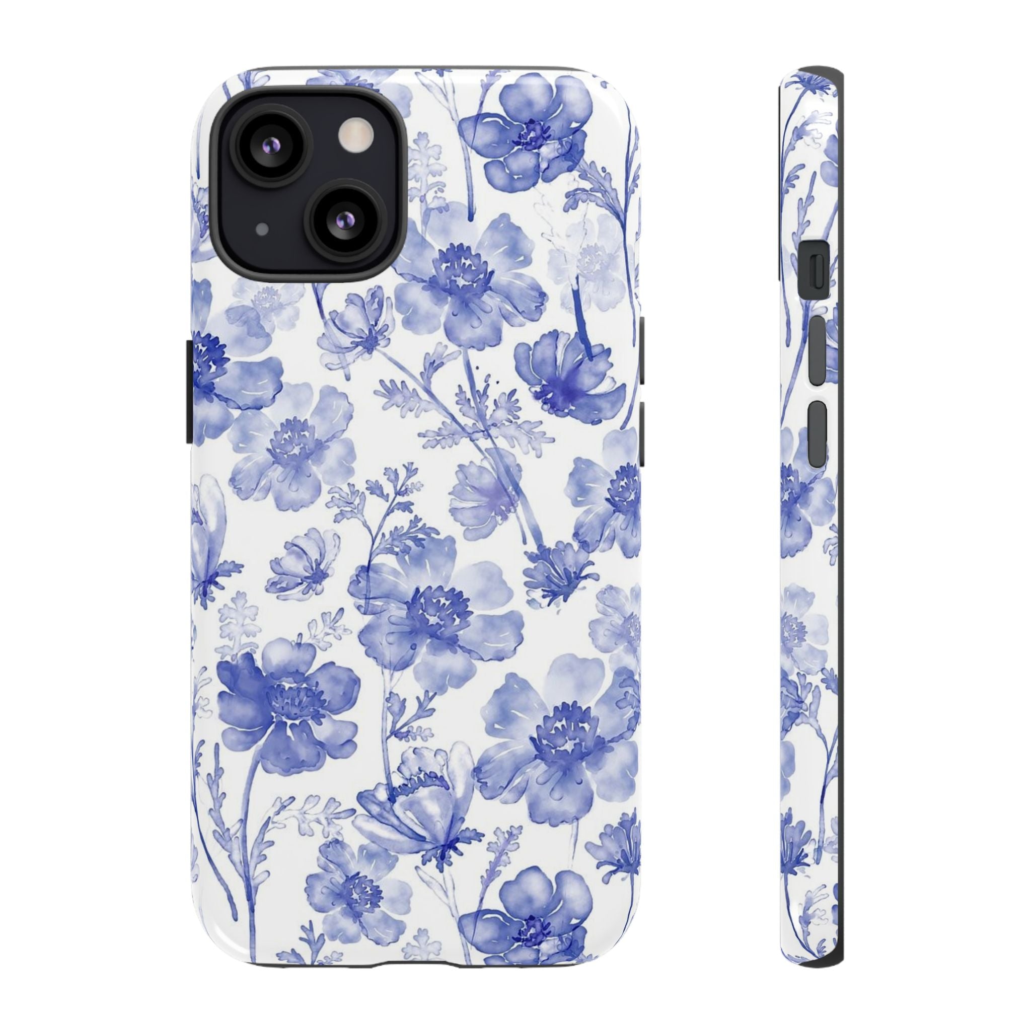 Blue Floral Tough Case