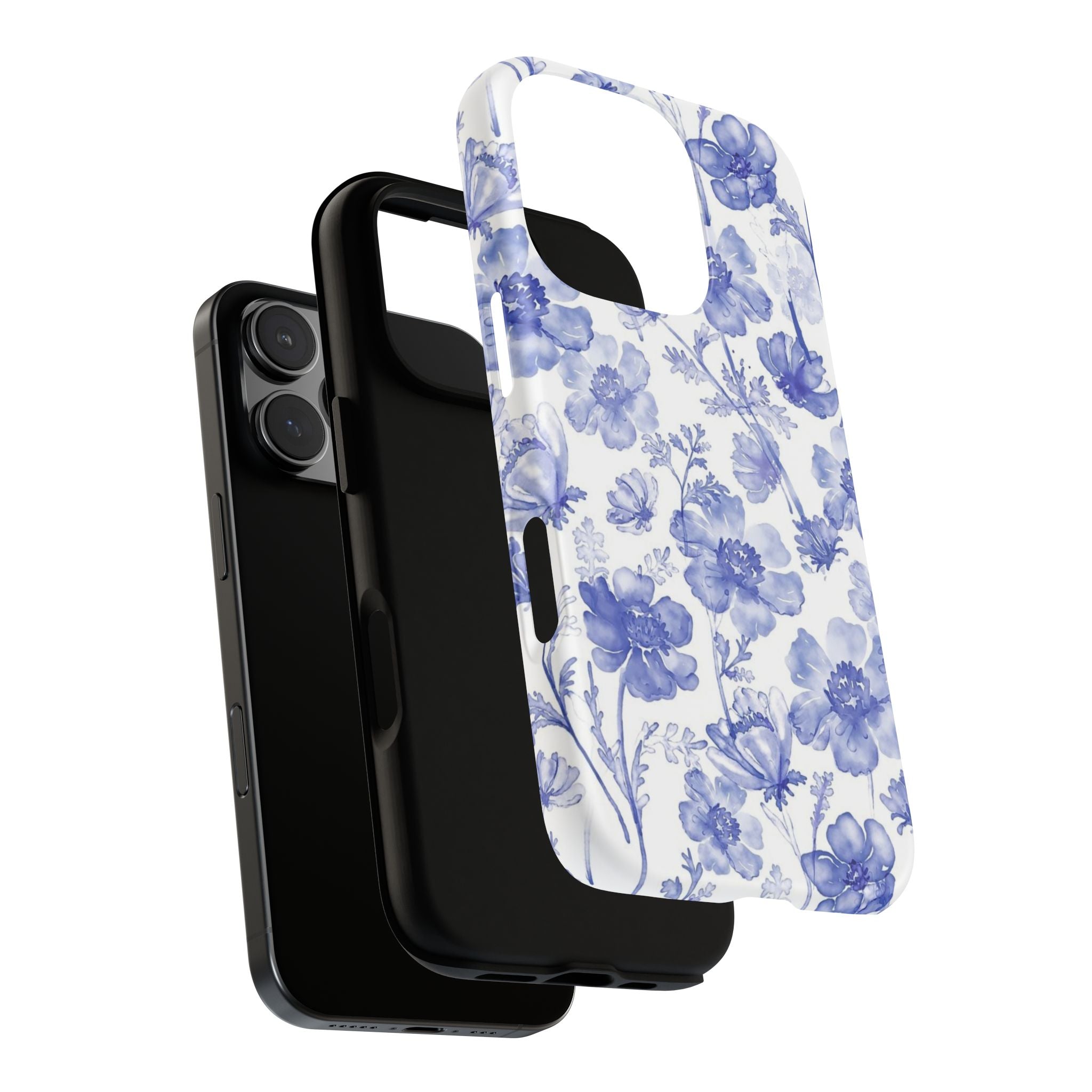 Blue Floral Tough Case