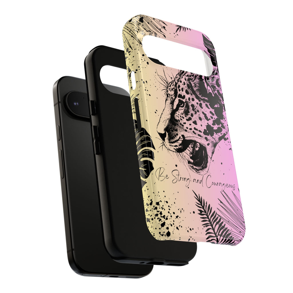 Be Strong and Courageous Tough Phone Case (Purple Hue)