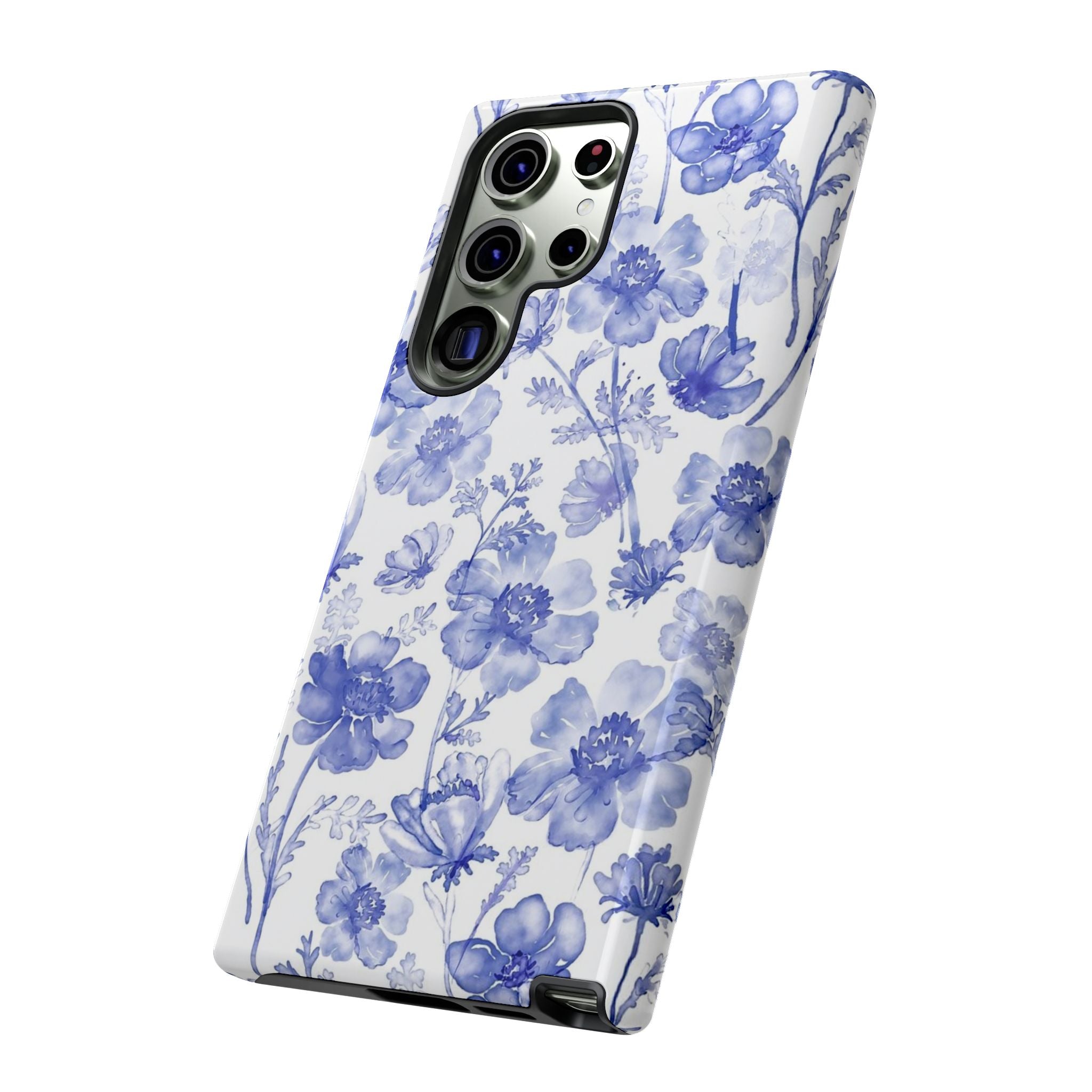 Blue Floral Tough Case
