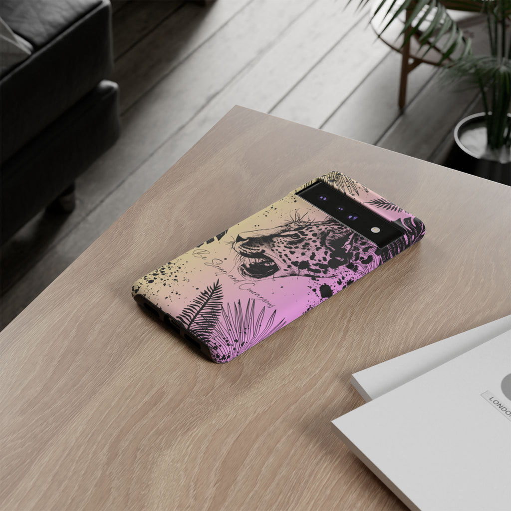 Be Strong and Courageous Tough Phone Case (Purple Hue)