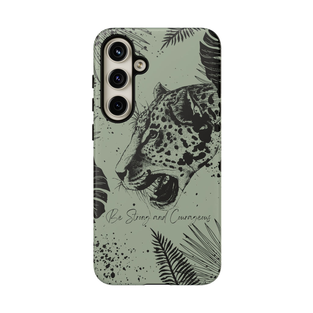 Be Strong and Courageous Tough Phone Case (Mint Green)