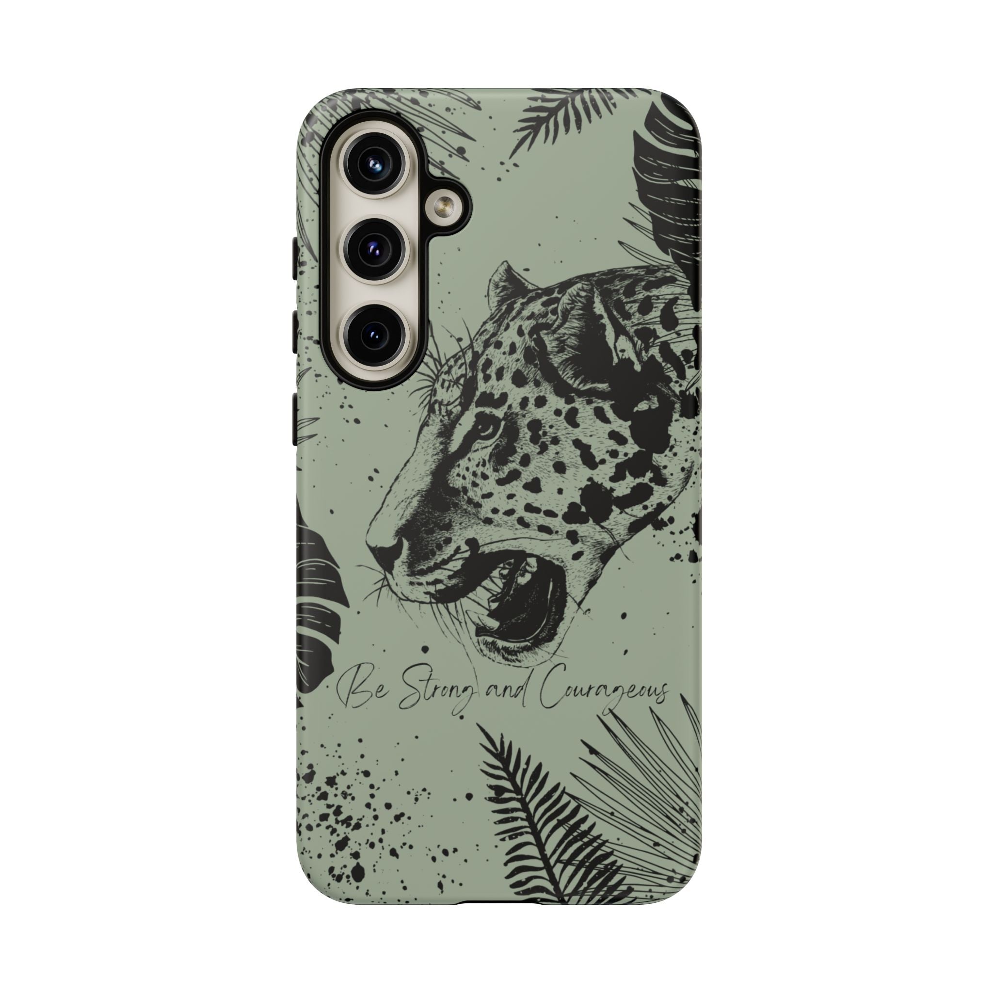 Be Strong and Courageous Tough Phone Case (Mint Green)