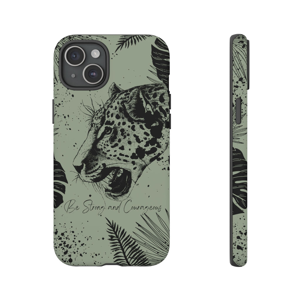 Be Strong and Courageous Tough Phone Case (Mint Green)