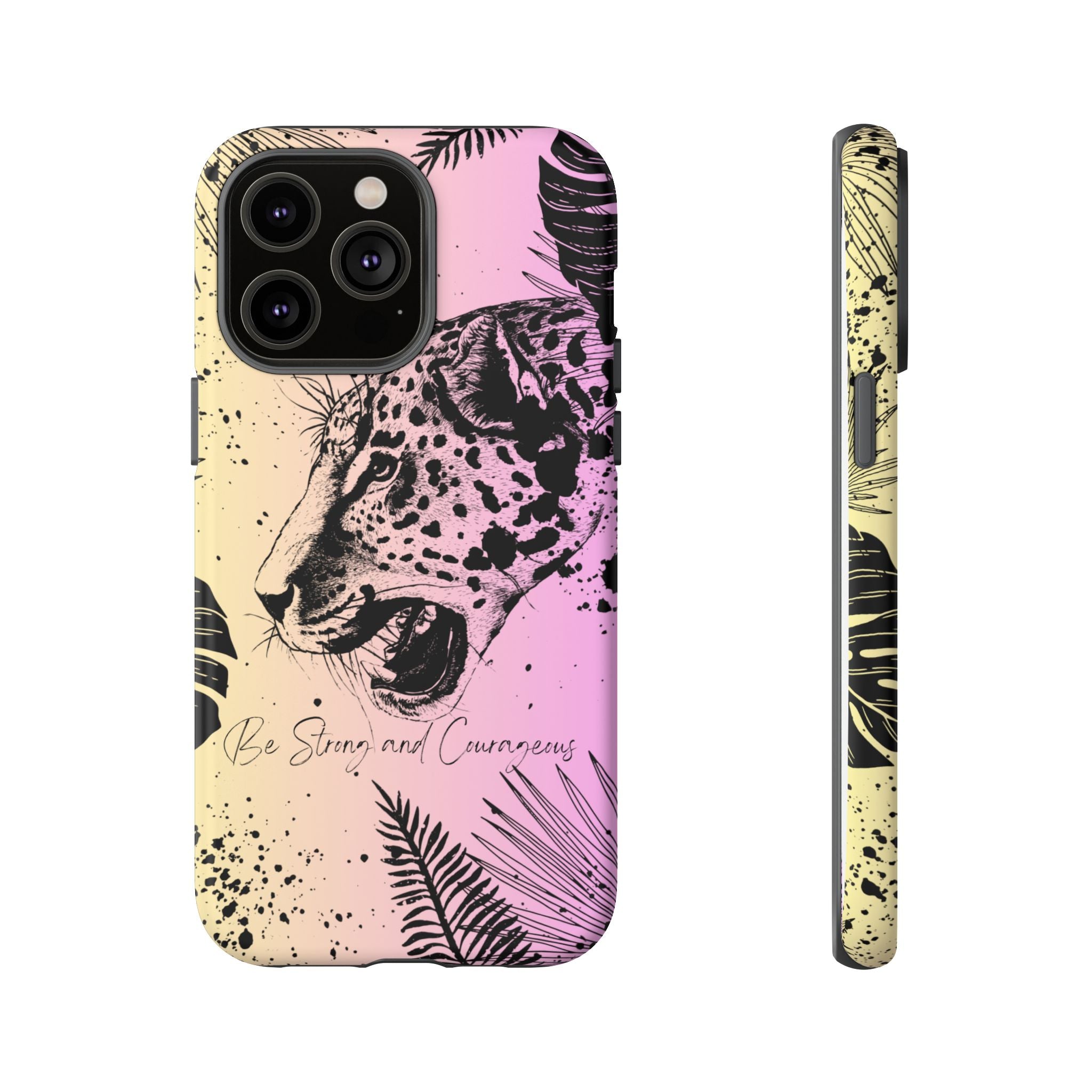 Be Strong and Courageous Tough Phone Case (Purple Hue)