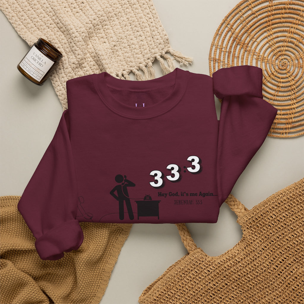 Jeremiah 33:3 Inspirational Crewneck Sweatshirt