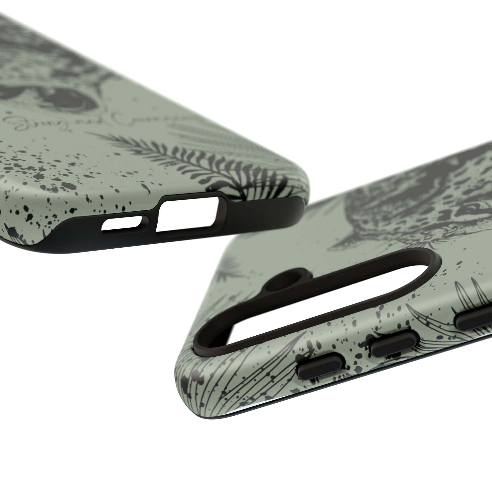 Be Strong and Courageous Tough Phone Case (Mint Green)