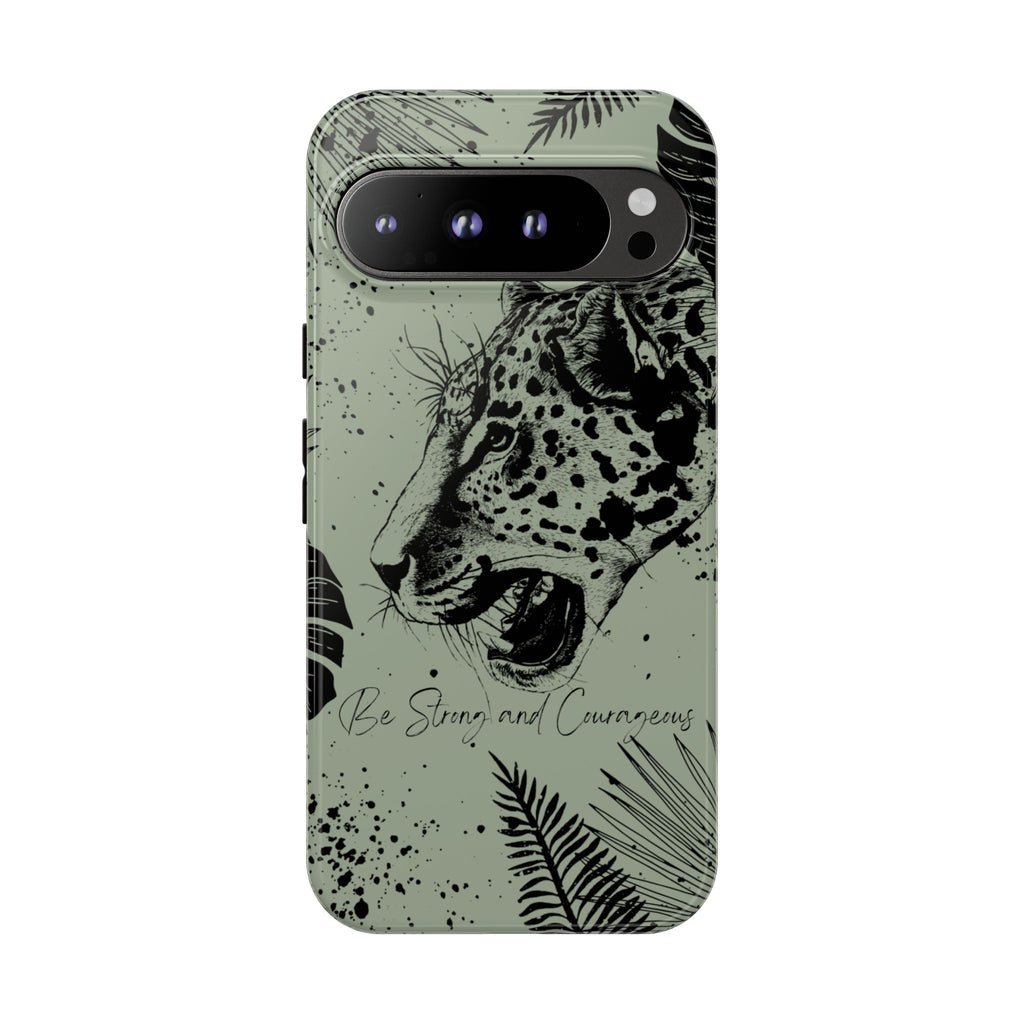 Be Strong and Courageous Tough Phone Case (Mint Green)