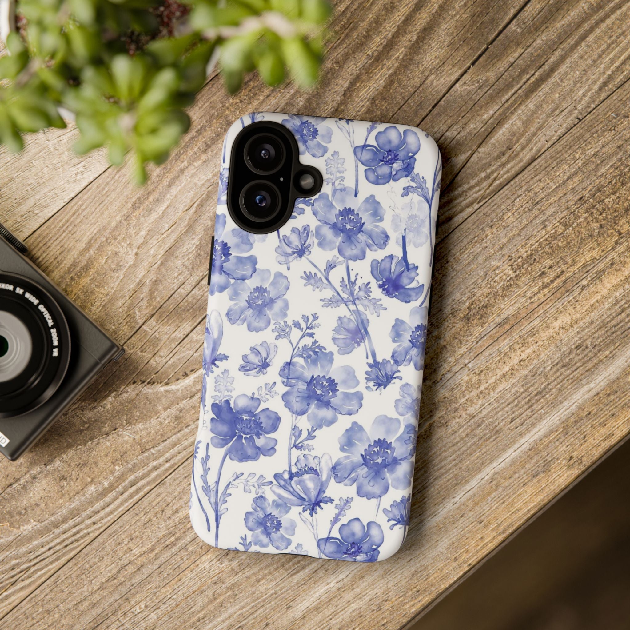 Blue Floral Tough Case