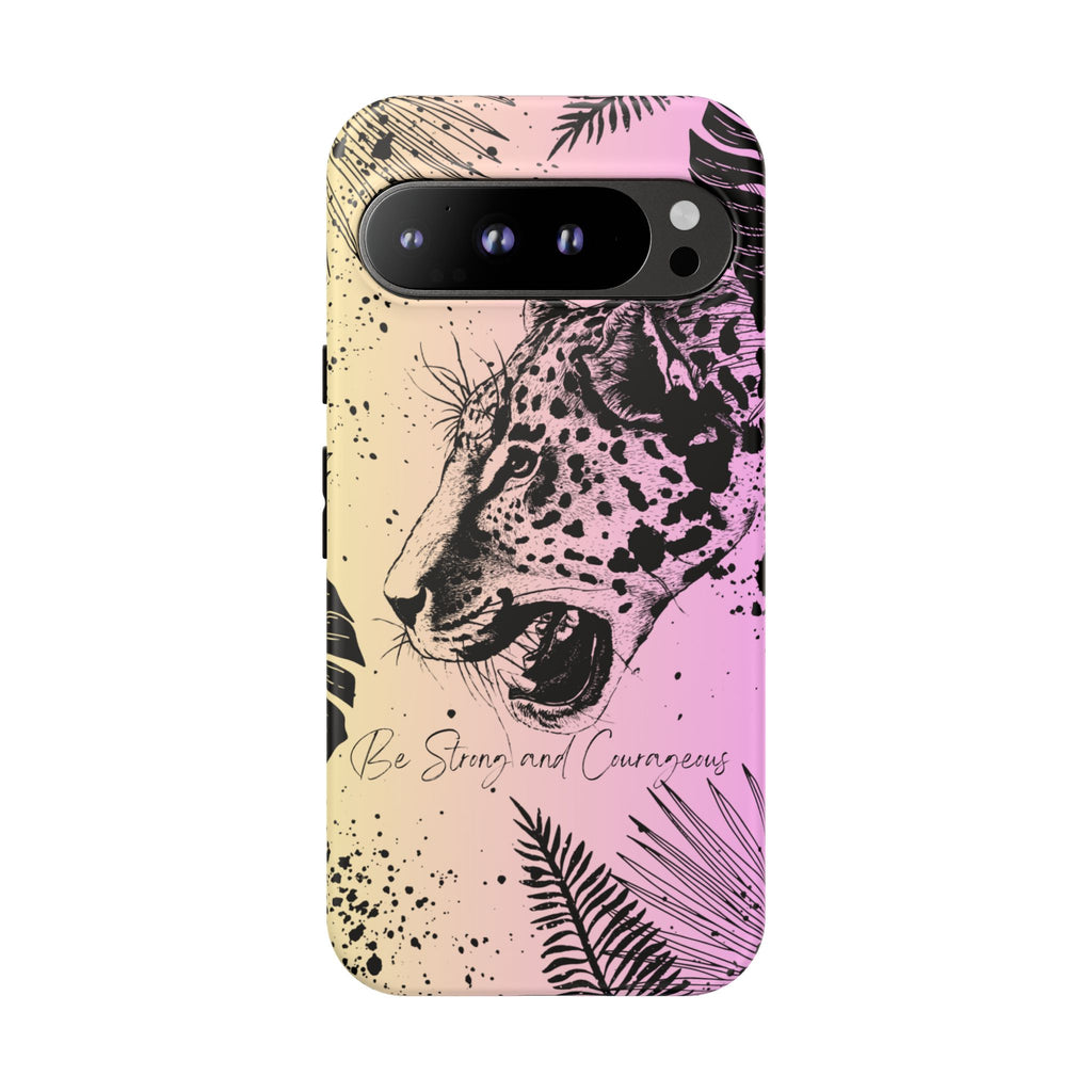 Be Strong and Courageous Tough Phone Case (Purple Hue)