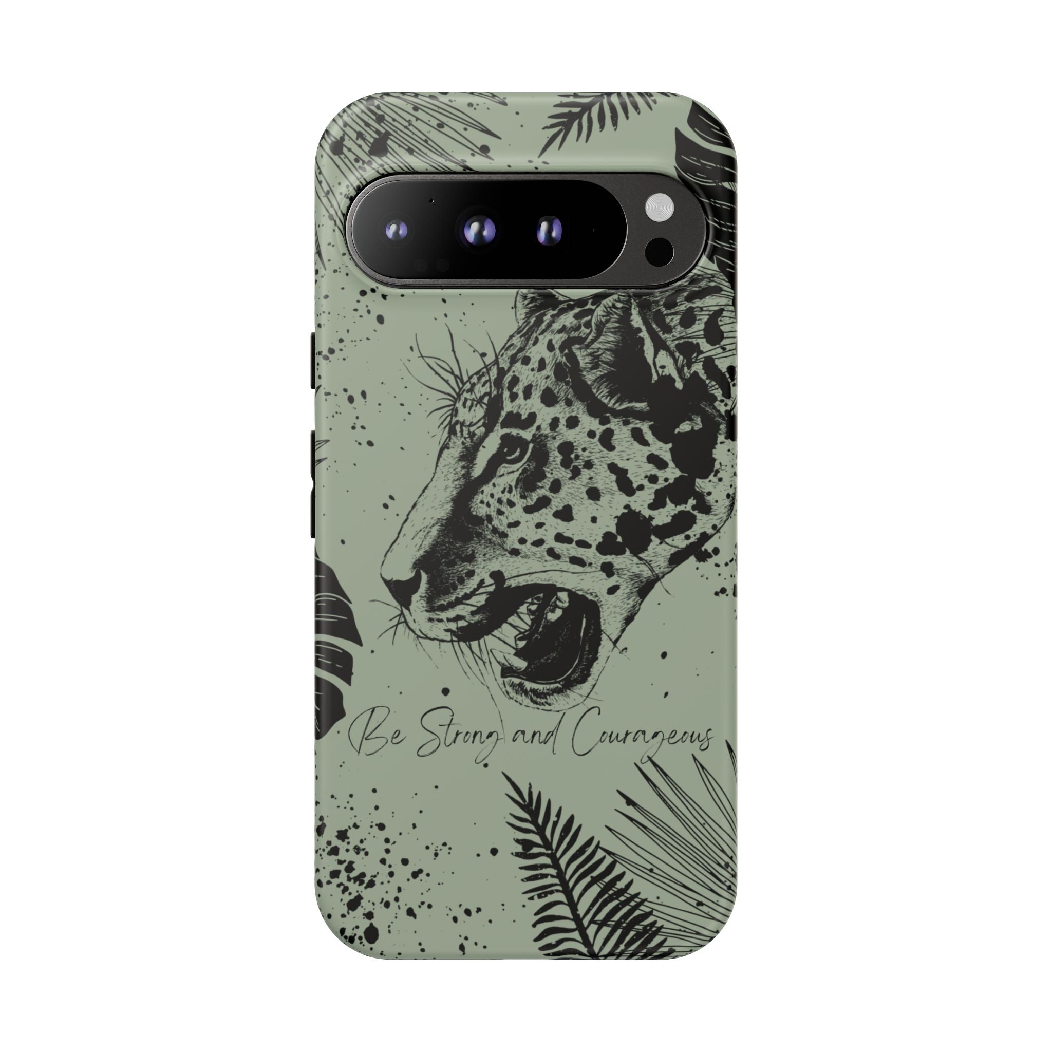 Be Strong and Courageous Tough Phone Case (Mint Green)