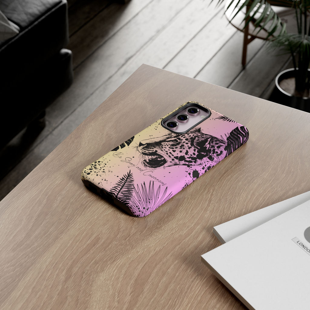 Be Strong and Courageous Tough Phone Case (Purple Hue)