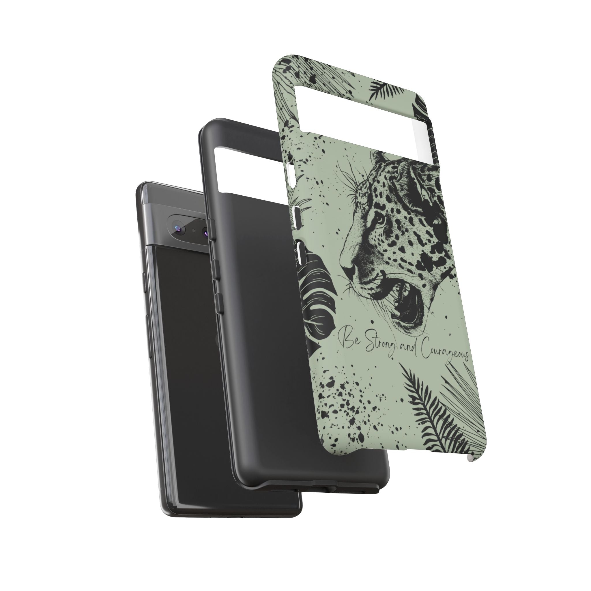 Be Strong and Courageous Tough Phone Case (Mint Green)