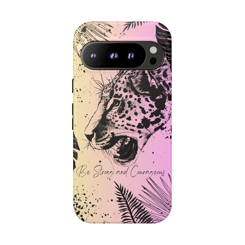 Be Strong and Courageous Tough Phone Case (Purple Hue)