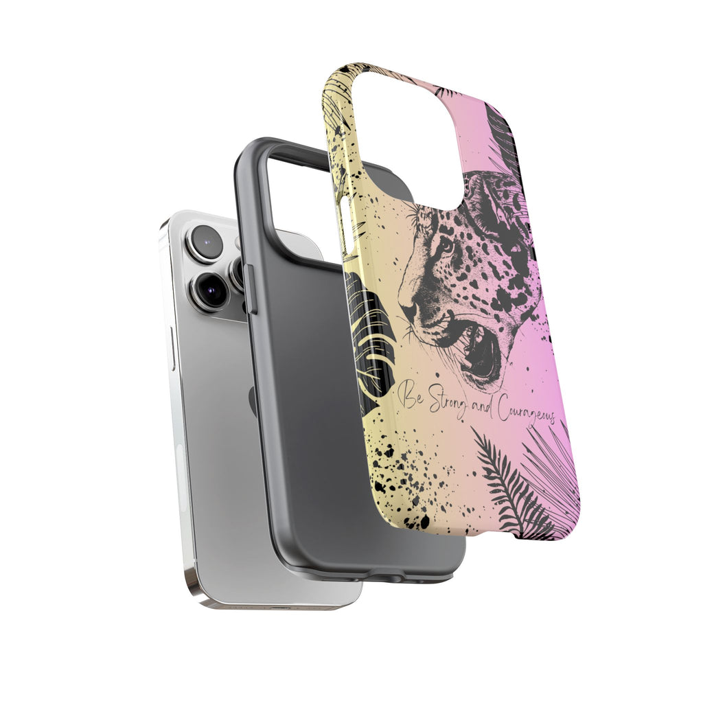 Be Strong and Courageous Tough Phone Case (Purple Hue)