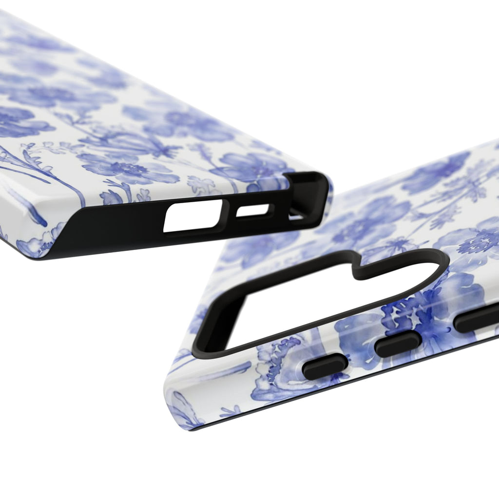 Blue Floral Tough Case