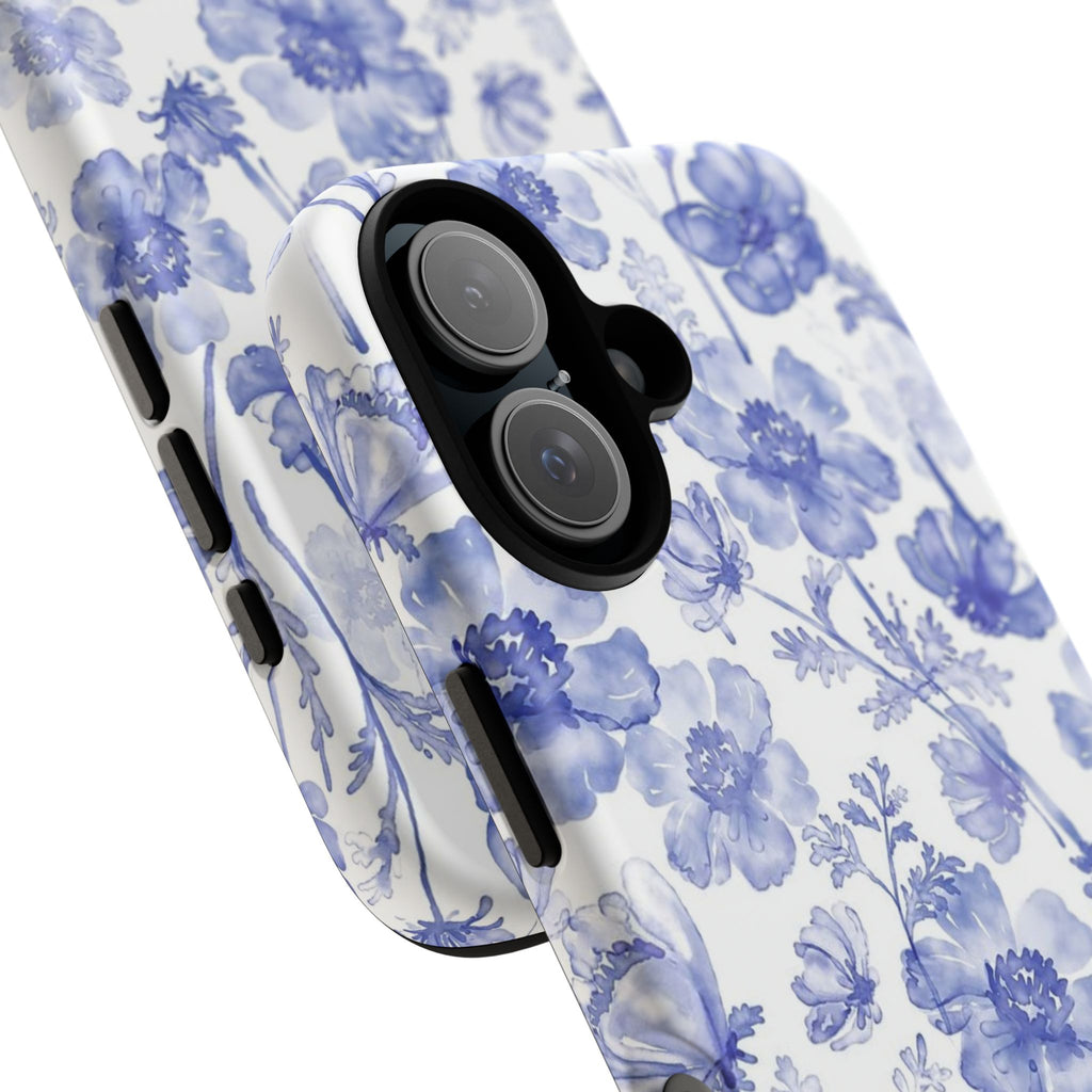 Blue Floral Tough Case