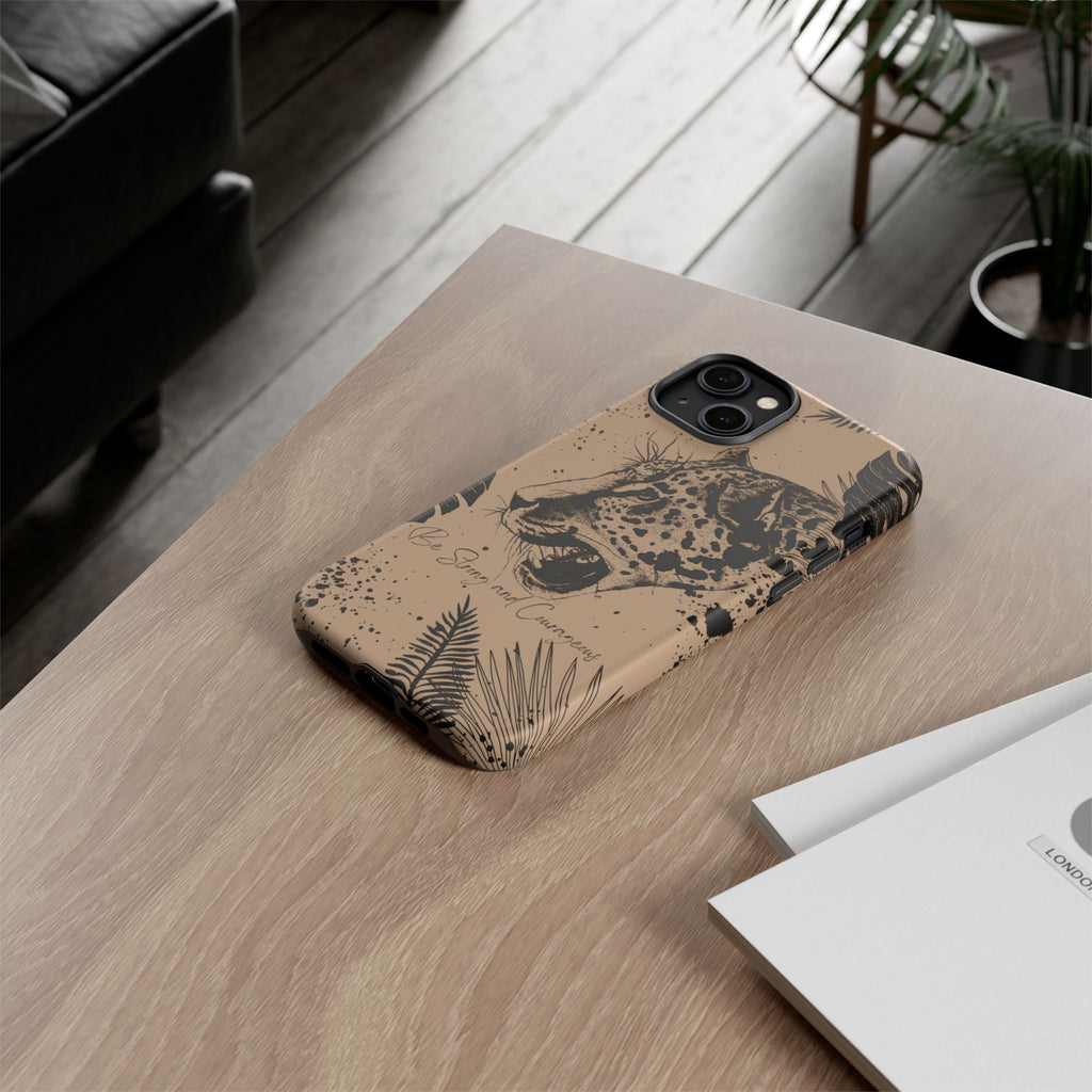 Be Strong and Courageous Tough Phone Case (Brown)