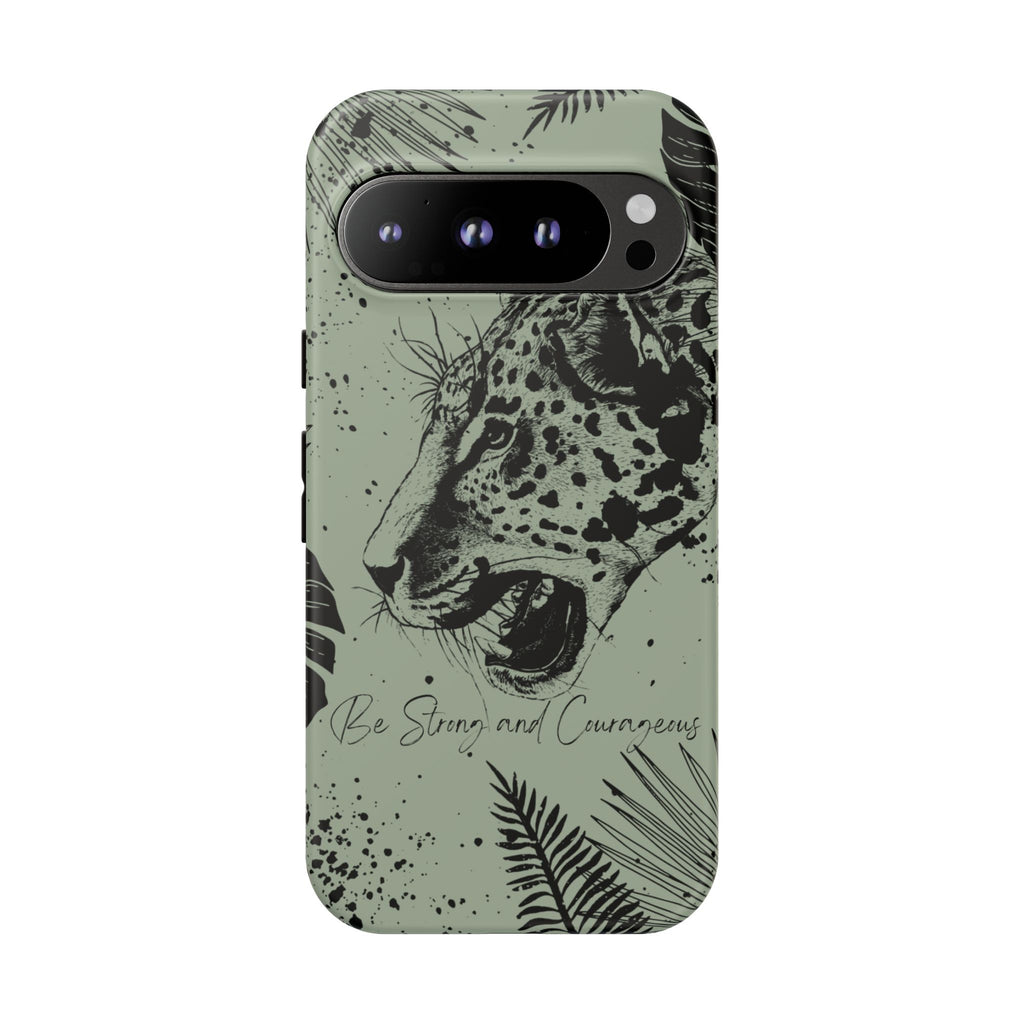 Be Strong and Courageous Tough Phone Case (Mint Green)