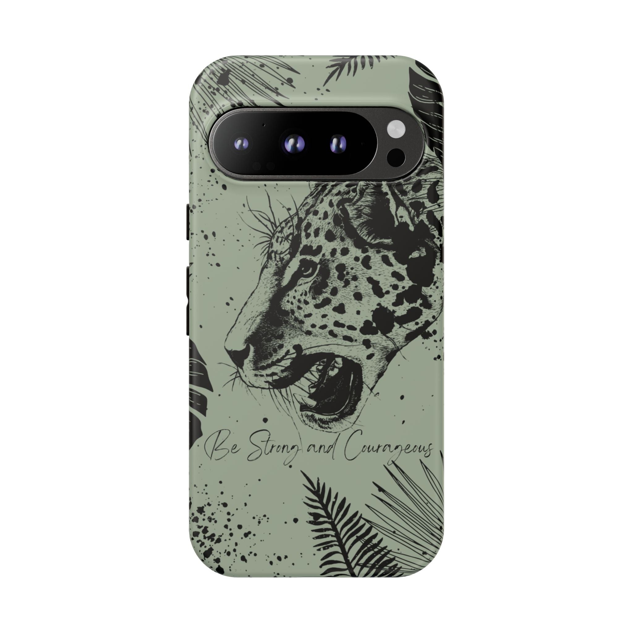Be Strong and Courageous Tough Phone Case (Mint Green)