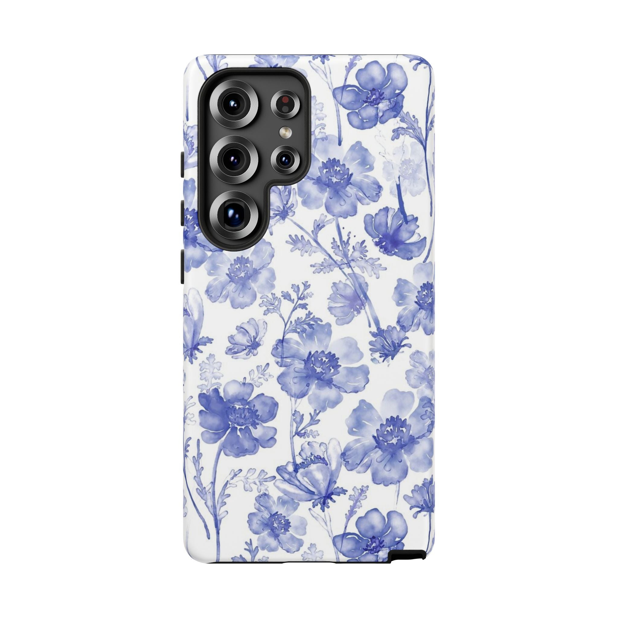 Blue Floral Tough Case