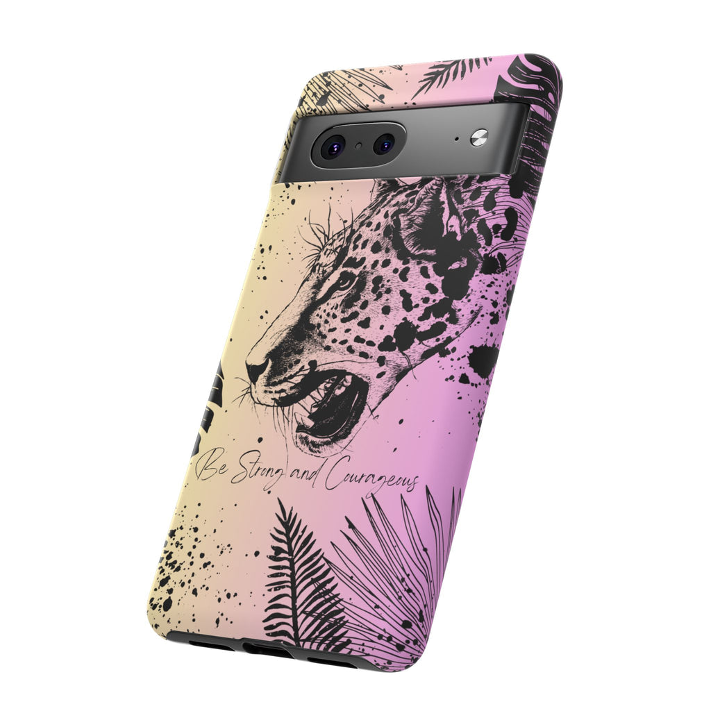 Be Strong and Courageous Tough Phone Case (Purple Hue)
