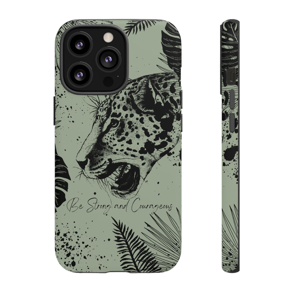Be Strong and Courageous Tough Phone Case (Mint Green)