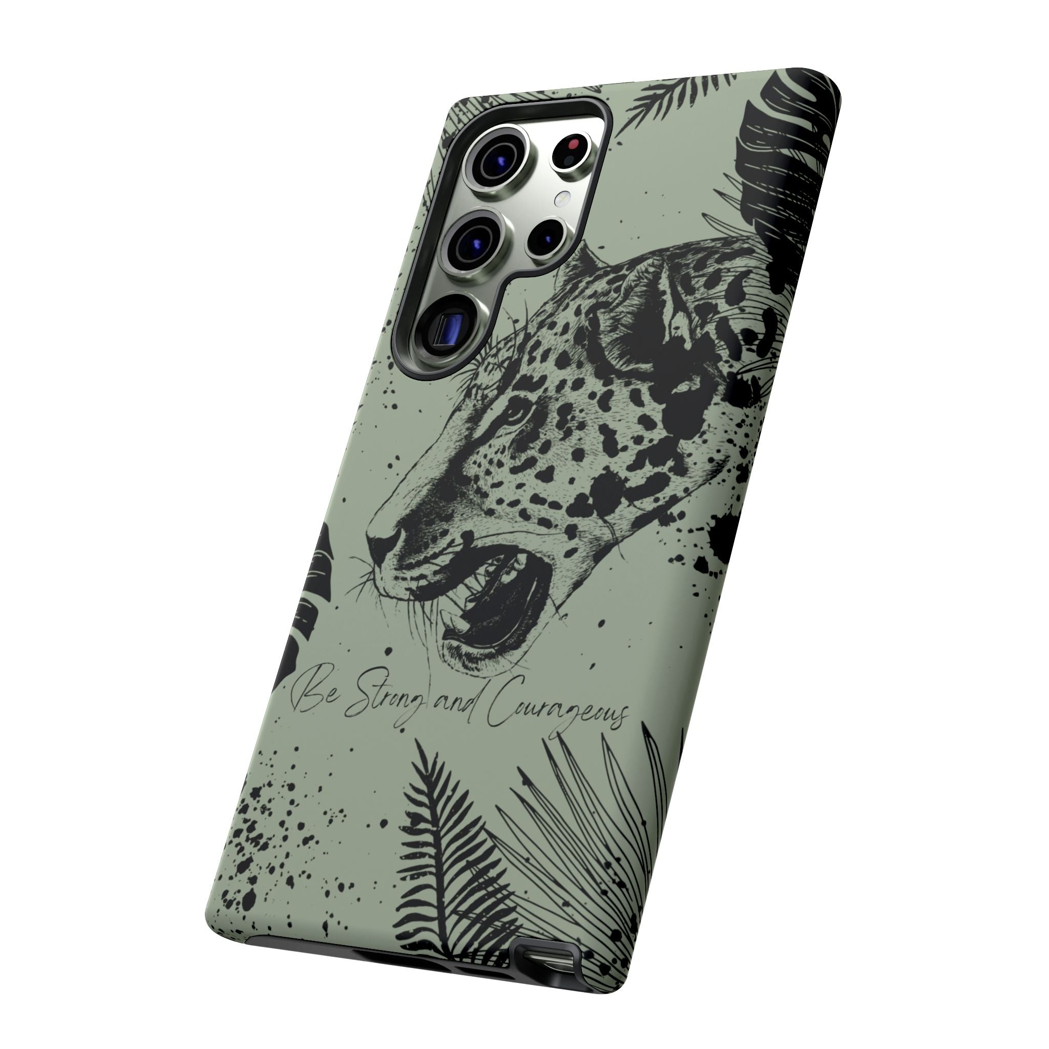 Be Strong and Courageous Tough Phone Case (Mint Green)