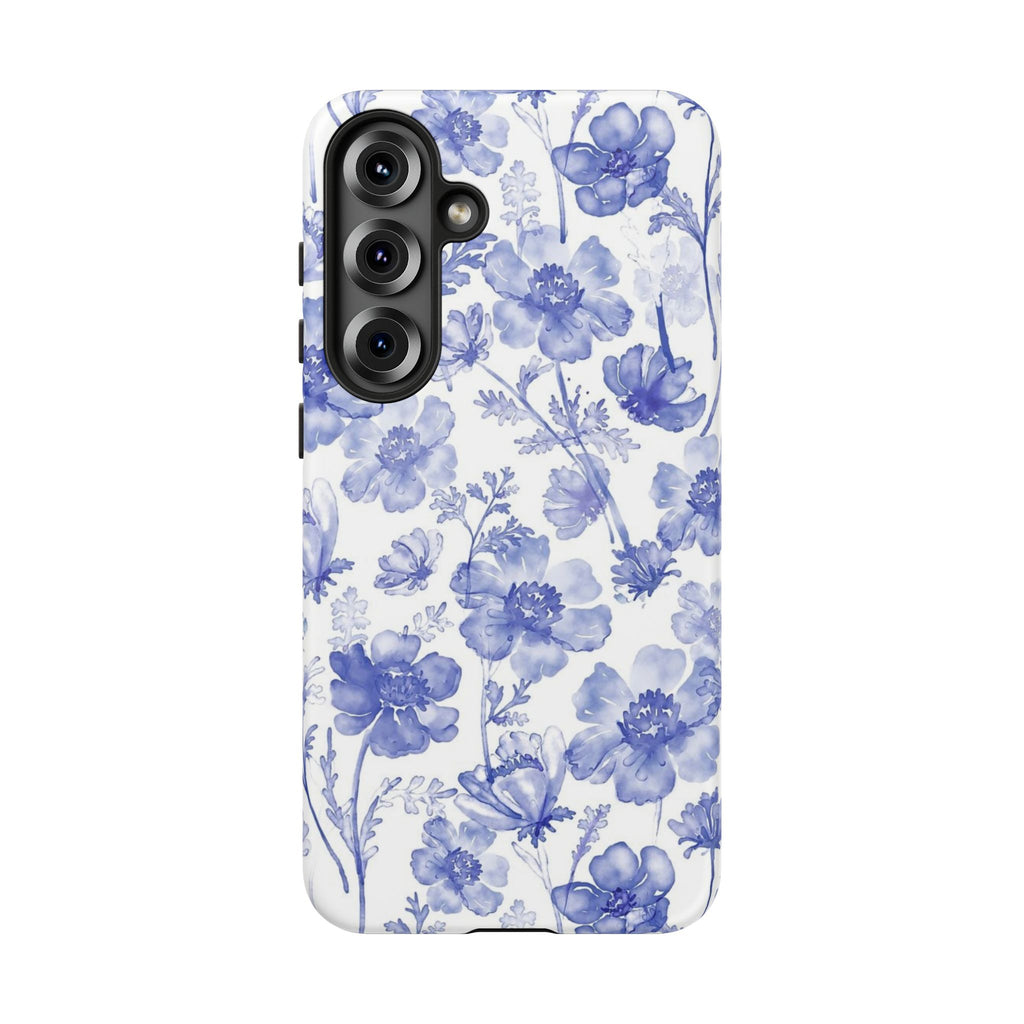 Blue Floral Tough Case