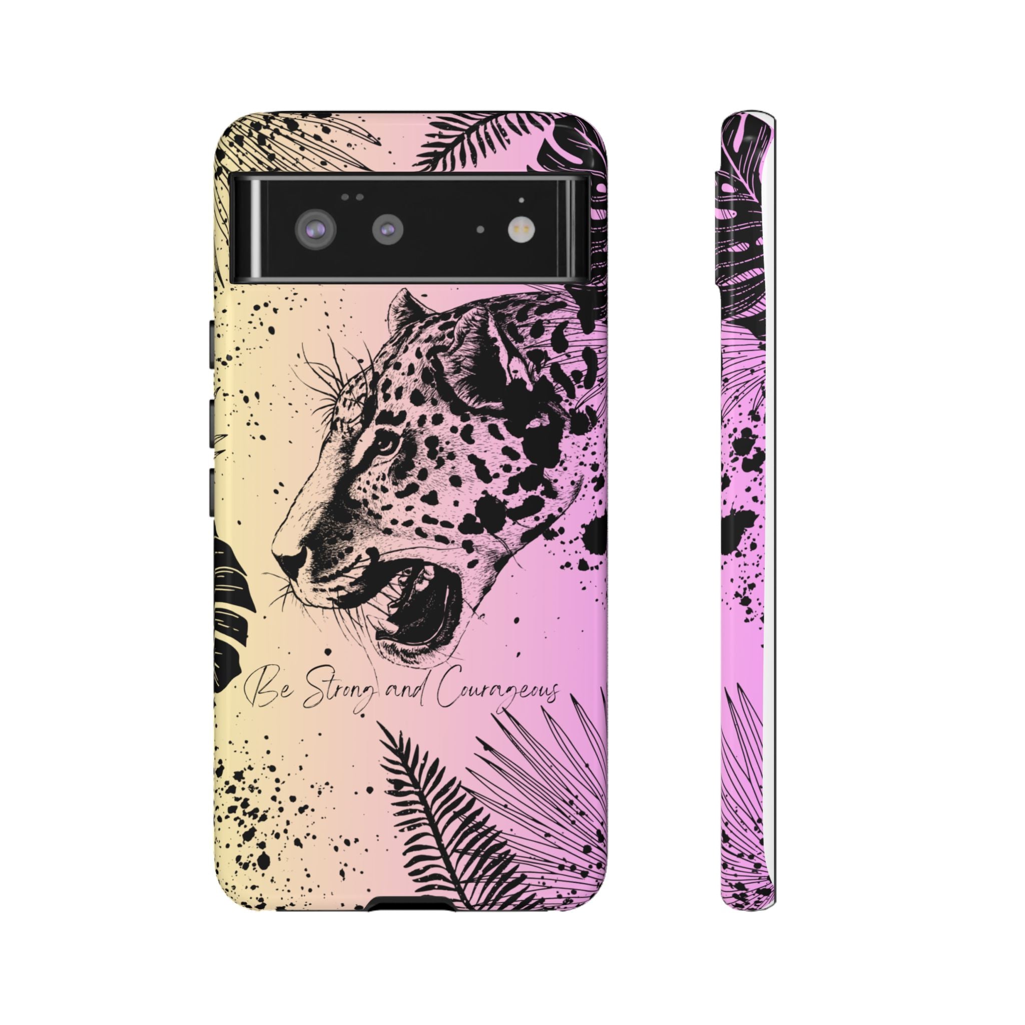Be Strong and Courageous Tough Phone Case (Purple Hue)