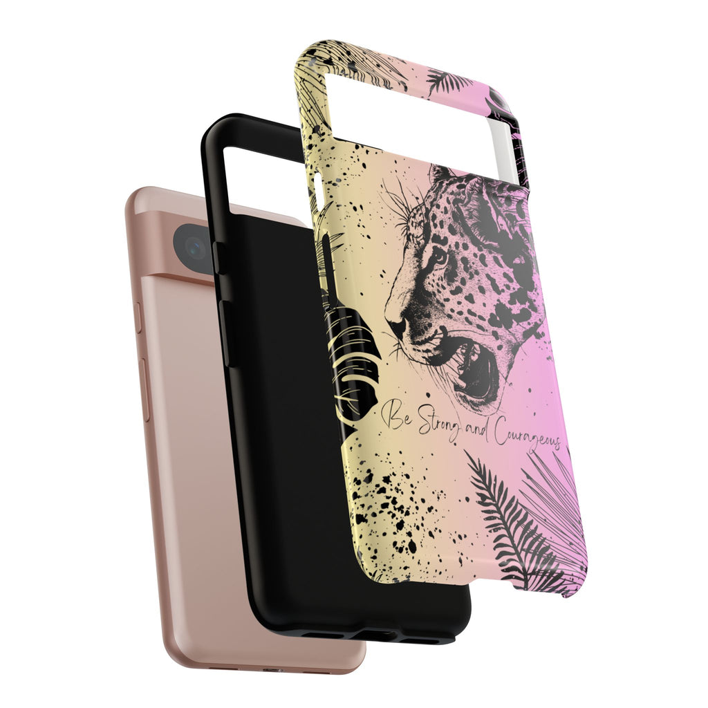 Be Strong and Courageous Tough Phone Case (Purple Hue)
