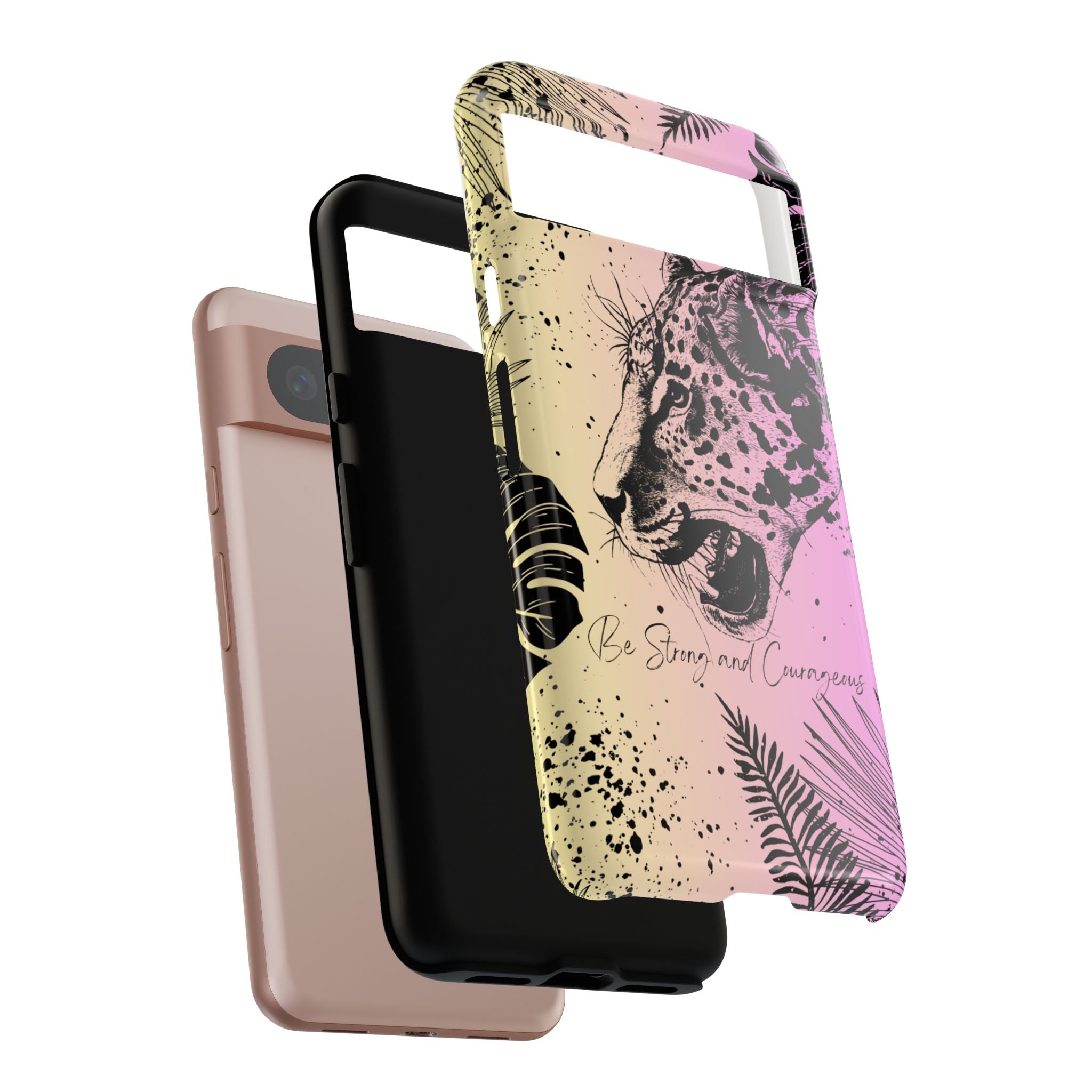 Be Strong and Courageous Tough Phone Case (Purple Hue)