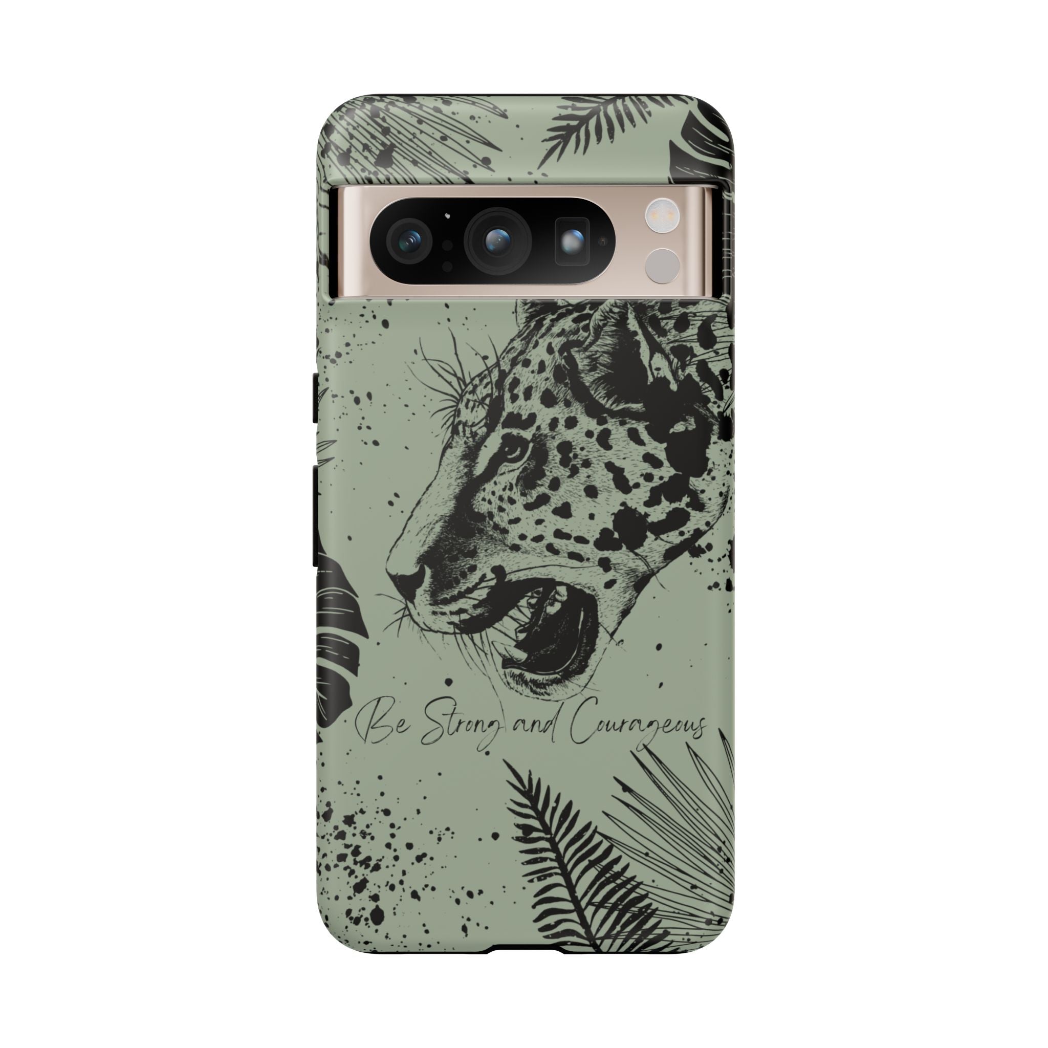 Be Strong and Courageous Tough Phone Case (Mint Green)