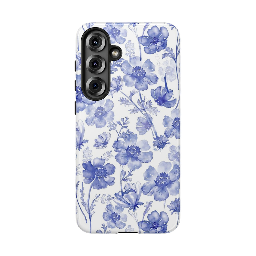 Blue Floral Tough Case