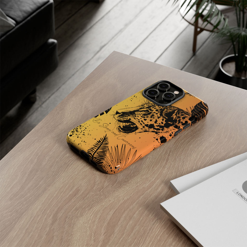 Be Strong and Courageous Tough Phone Case (Orange Hue)