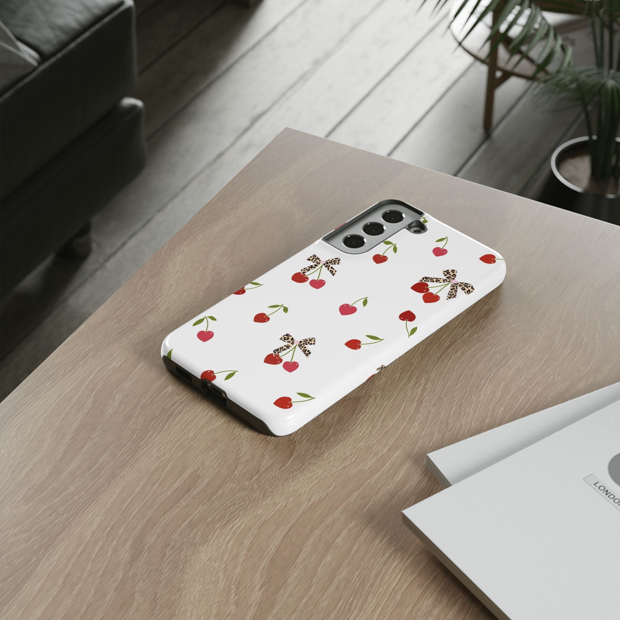 Cherries and Bows Phone Case
