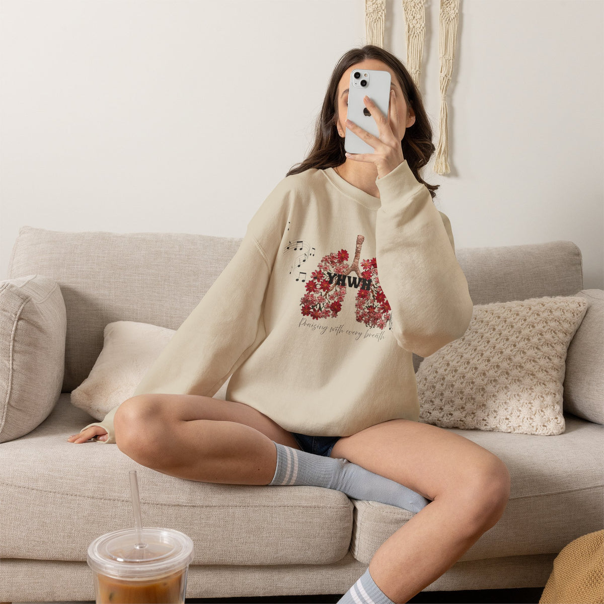 Floral Lungs Music Crewneck