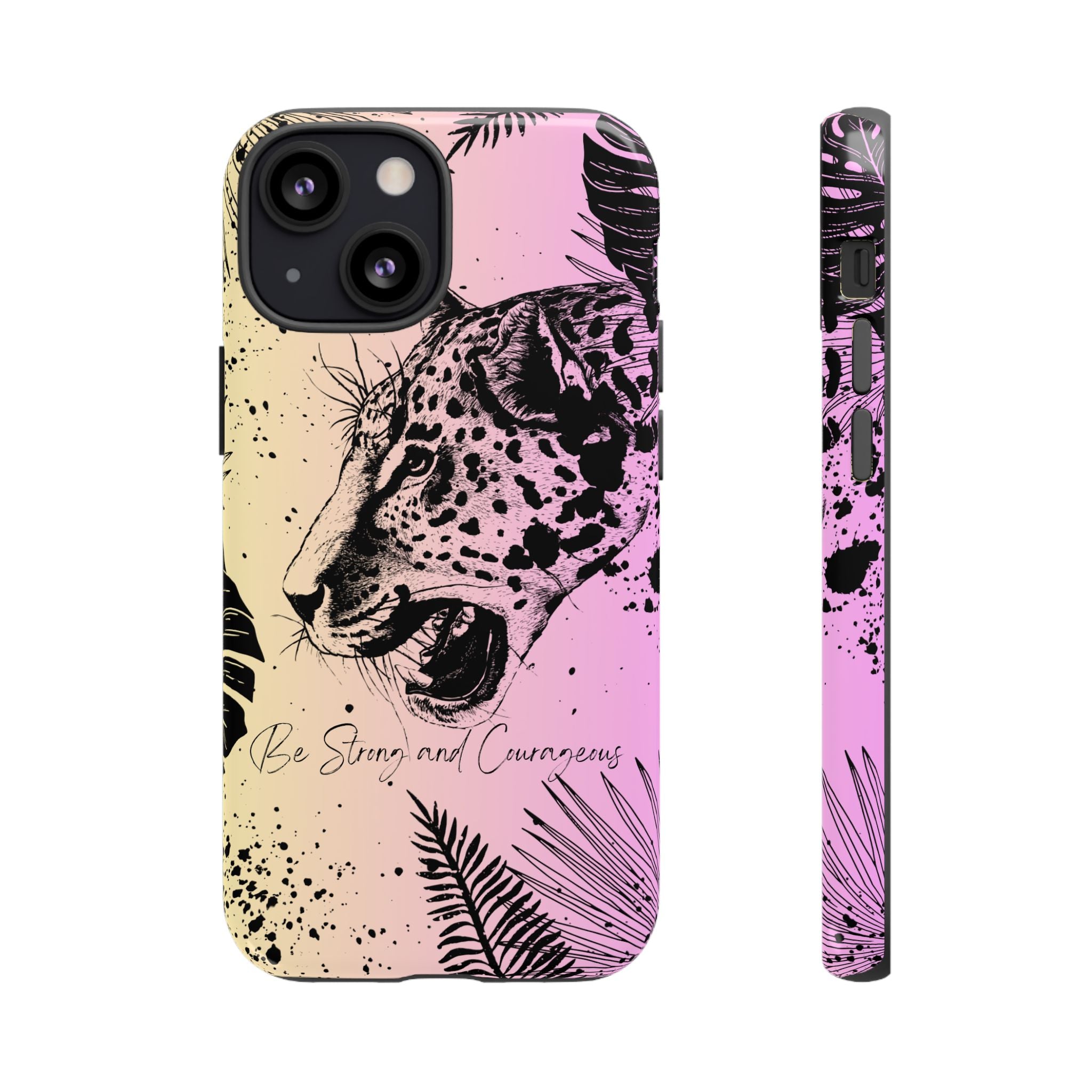 Be Strong and Courageous Tough Phone Case (Purple Hue)