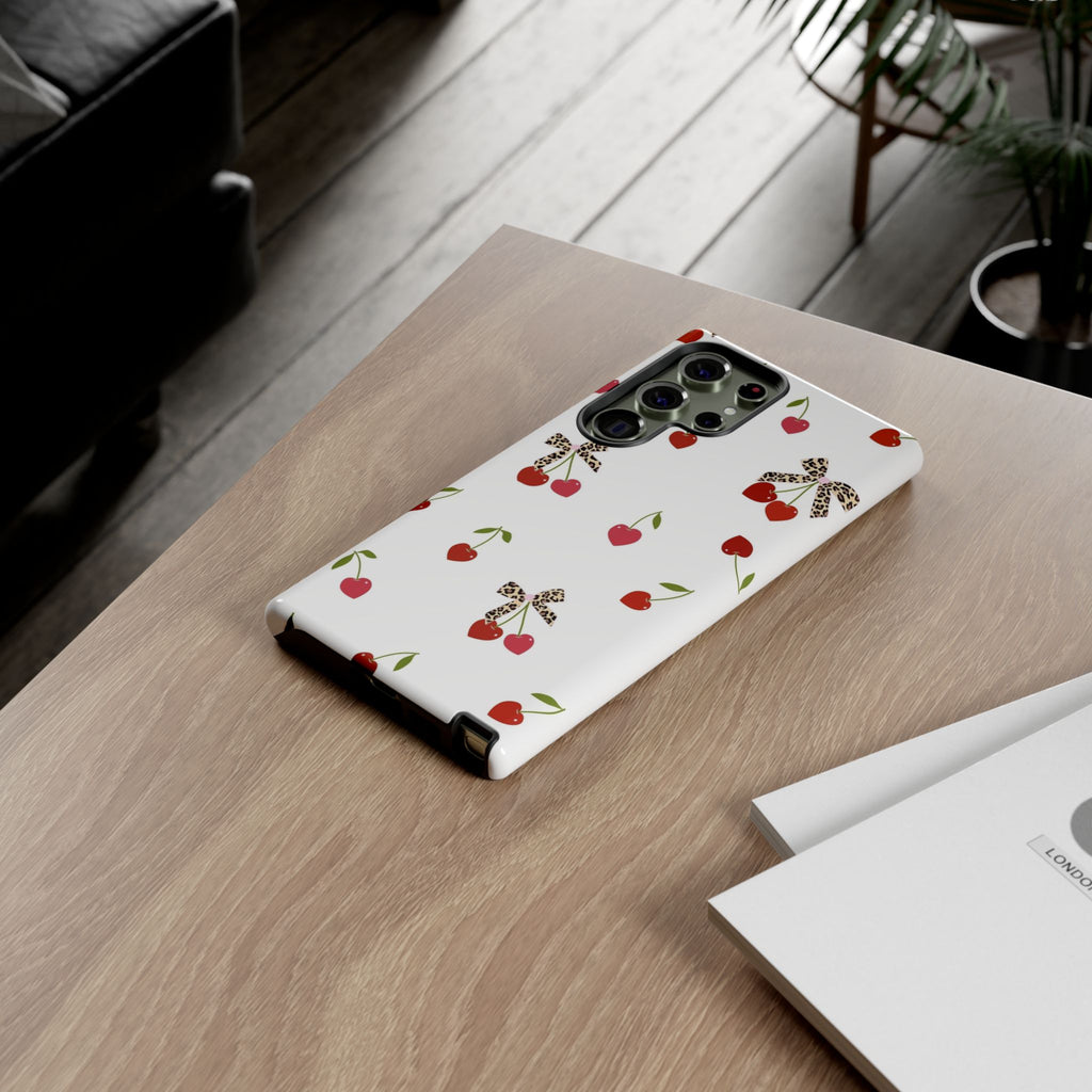 Cherries and Bows Phone Case