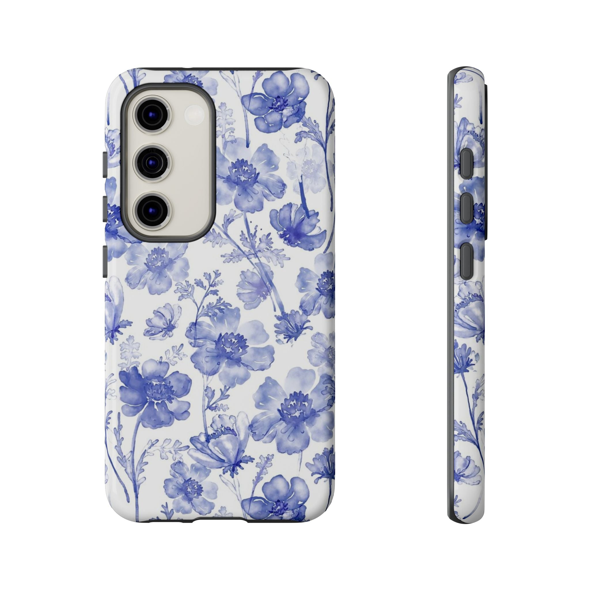 Blue Floral Tough Case