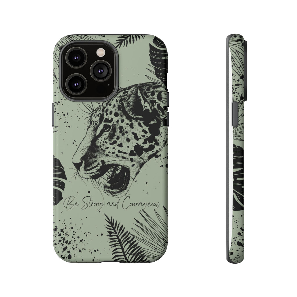 Be Strong and Courageous Tough Phone Case (Mint Green)