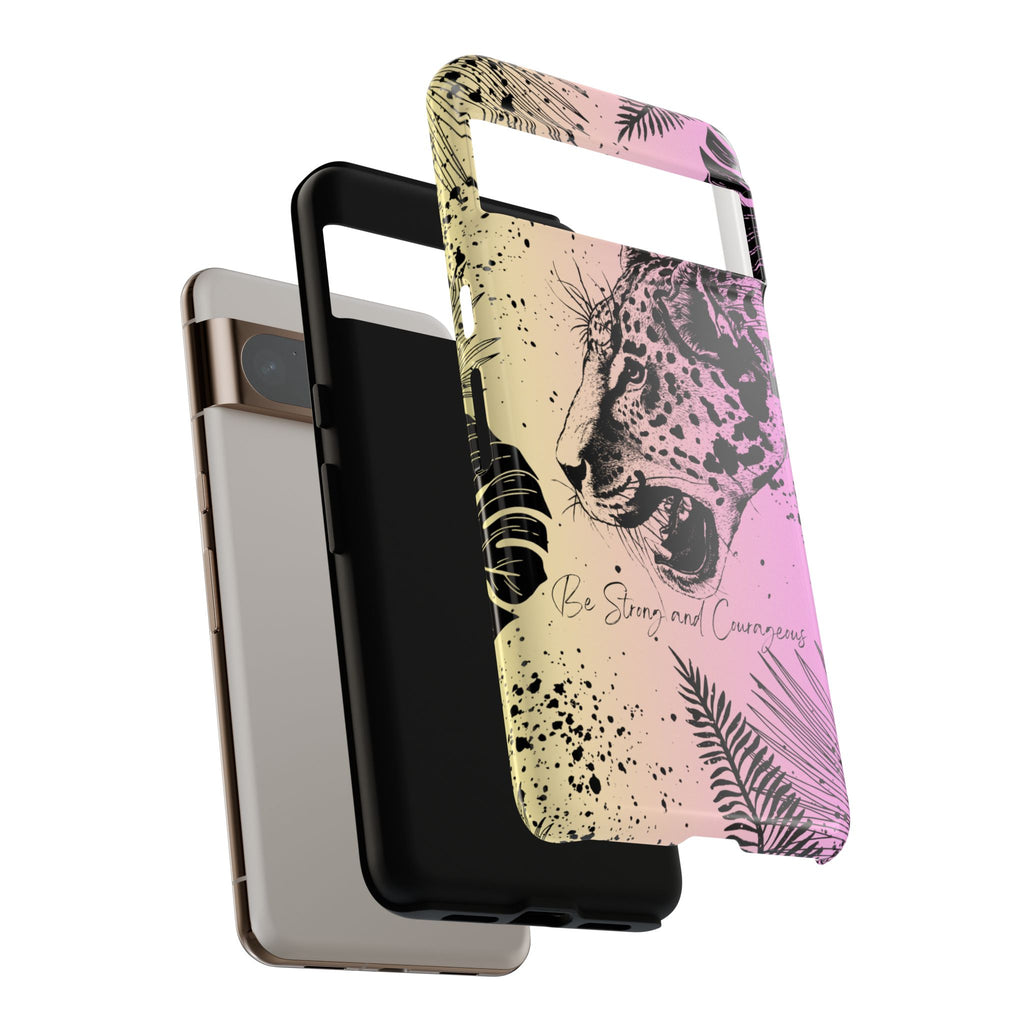 Be Strong and Courageous Tough Phone Case (Purple Hue)