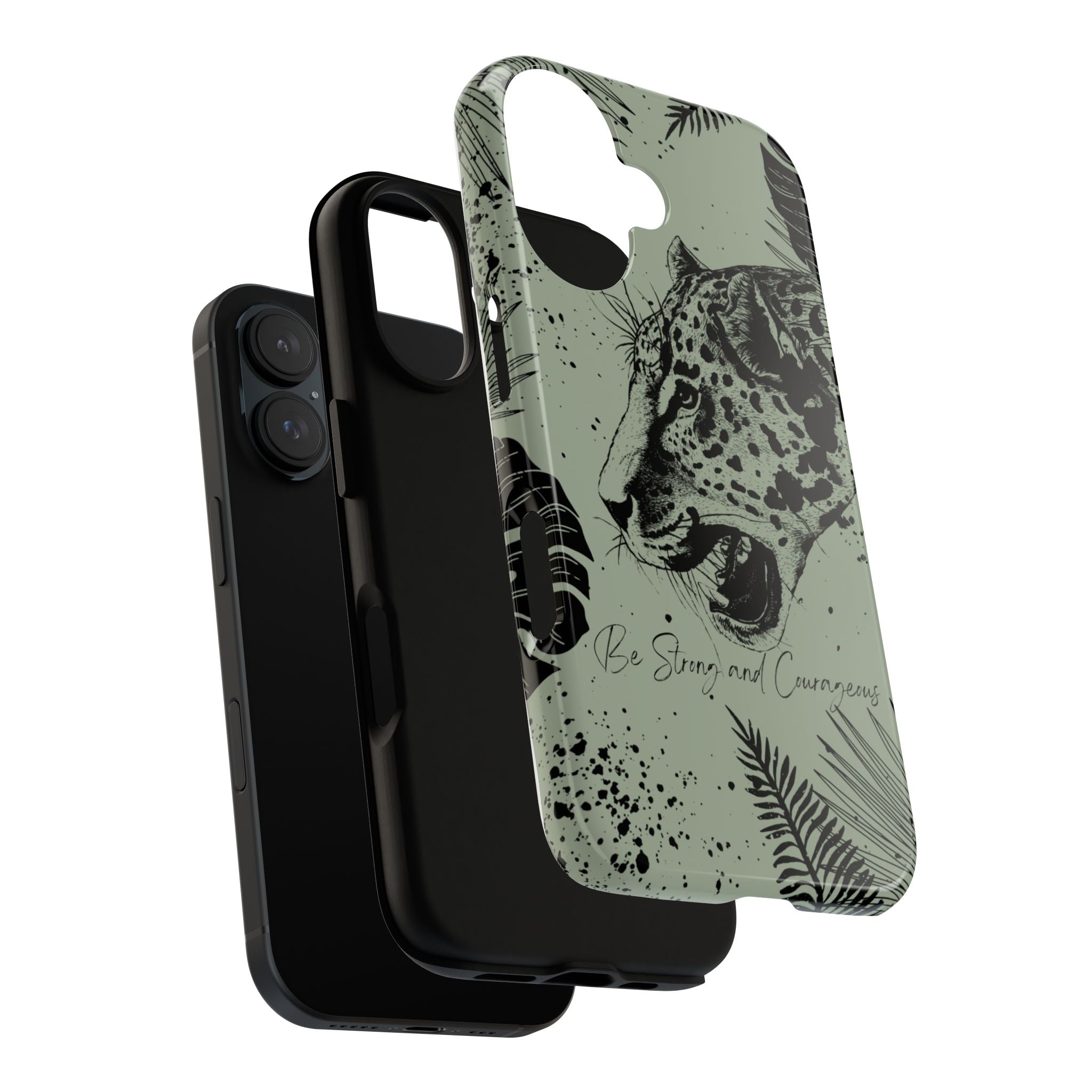 Be Strong and Courageous Tough Phone Case (Mint Green)