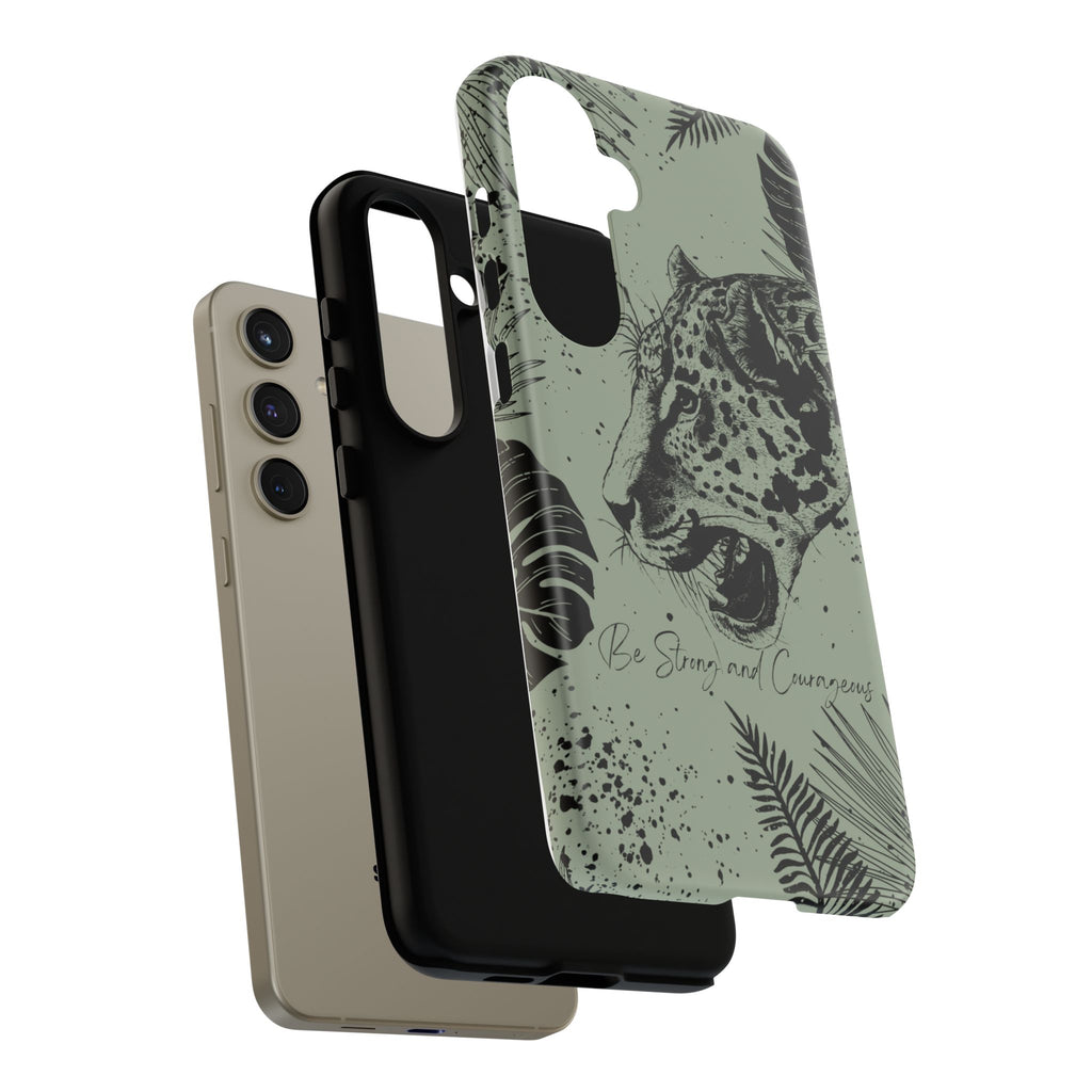 Be Strong and Courageous Tough Phone Case (Mint Green)