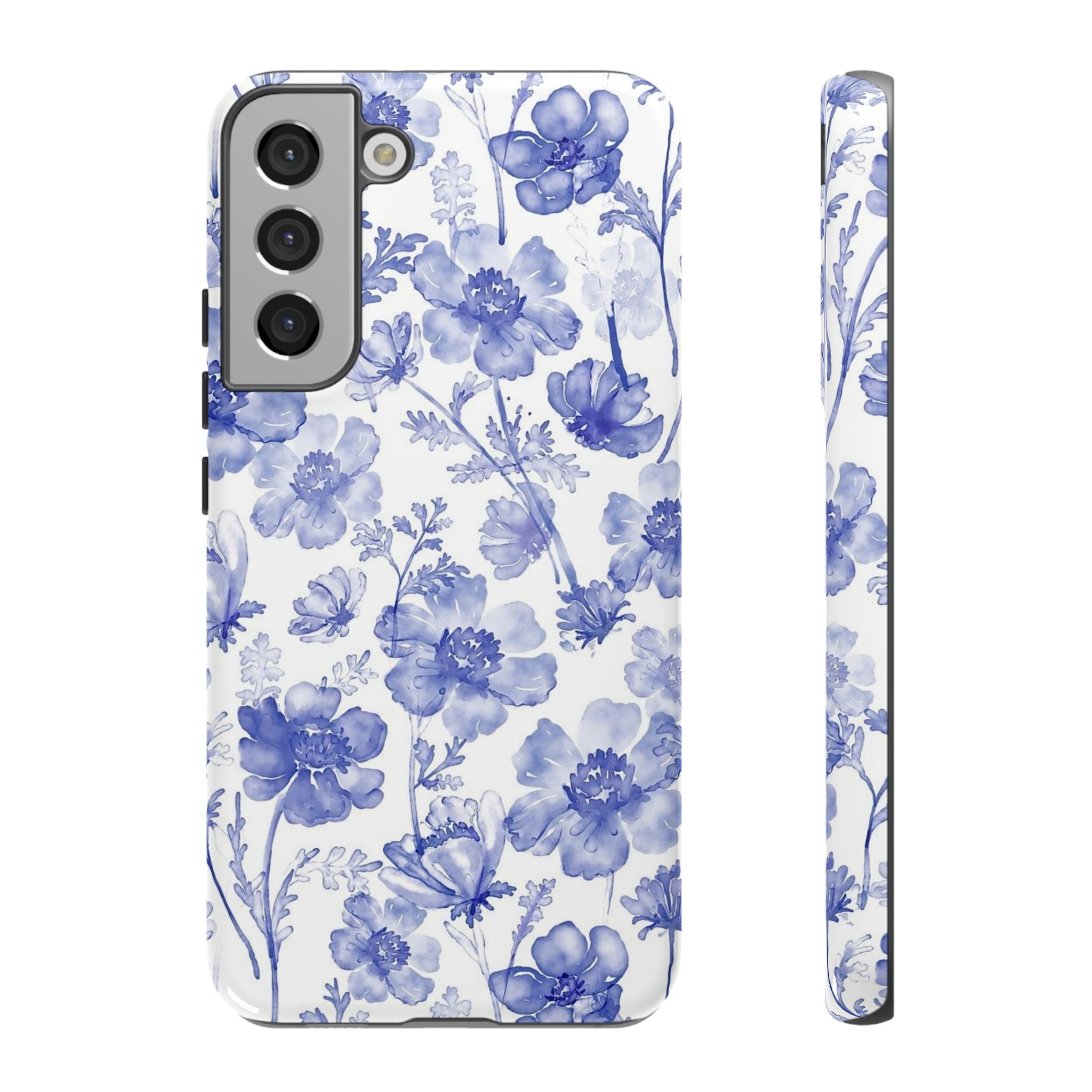 Blue Floral Tough Case