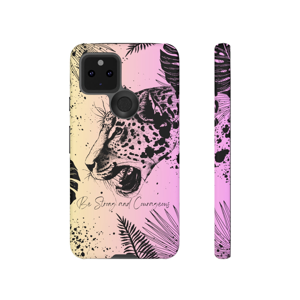 Be Strong and Courageous Tough Phone Case (Purple Hue)